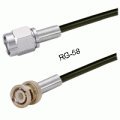 SMA-RP Male to BNC-58 Male 48inch RG-58 Cable