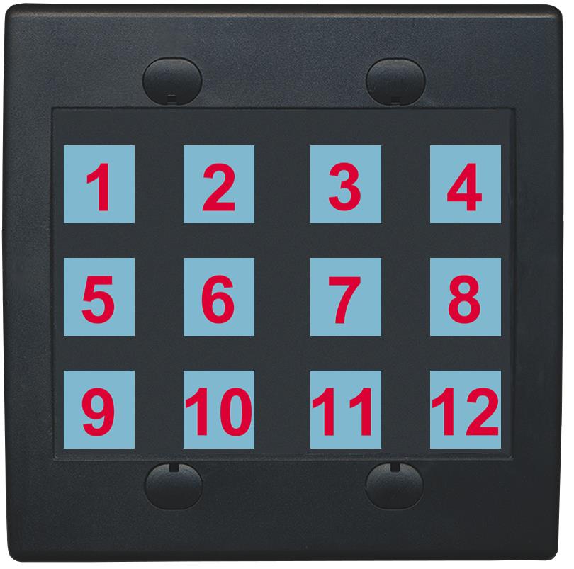 Black Custom Wall Plate with up to 12 Keystone Ports