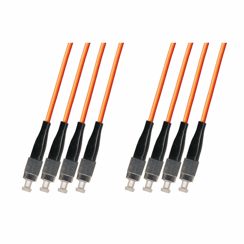 12M FC-FC Multimode Fiber Optic Cable 50/125 4-Strand