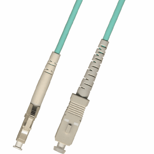 12M LC-SC Simplex Multimode Fiber Optic Cable 50/125 10 Gigabit LSZH (10GB)