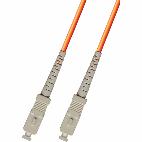 12M SC-SC Simplex Multimode Fiber Optic Cable 50/125 Indoor/Outdoor