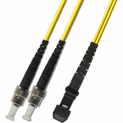 12M ST-MTRJ Duplex Singlemode Fiber Optic Cable 9/125 Plenum