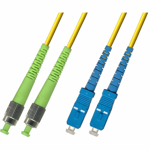 150M FC APC to SC UPC Duplex Singlemode Fiber Optic Cable 9/125