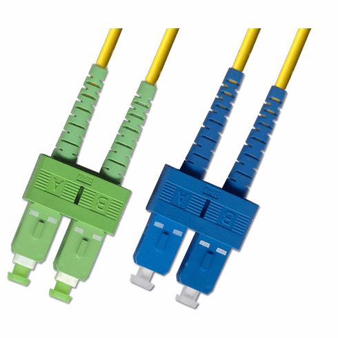 150M SC APC to SC UPC Duplex Singlemode Fiber Optic Cable 9/125