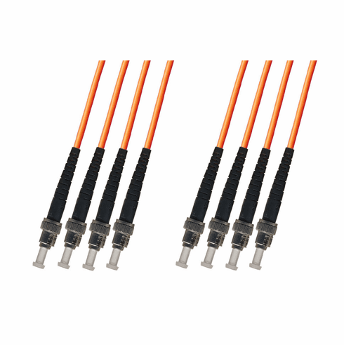 150M ST-ST Multimode Fiber Optic Cable 50/125 4-Strand