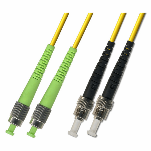 1M FC APC to ST UPC Duplex Singlemode Fiber Optic Cable 9/125