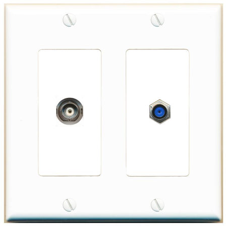 BNC F81 Wall Plate [White]
