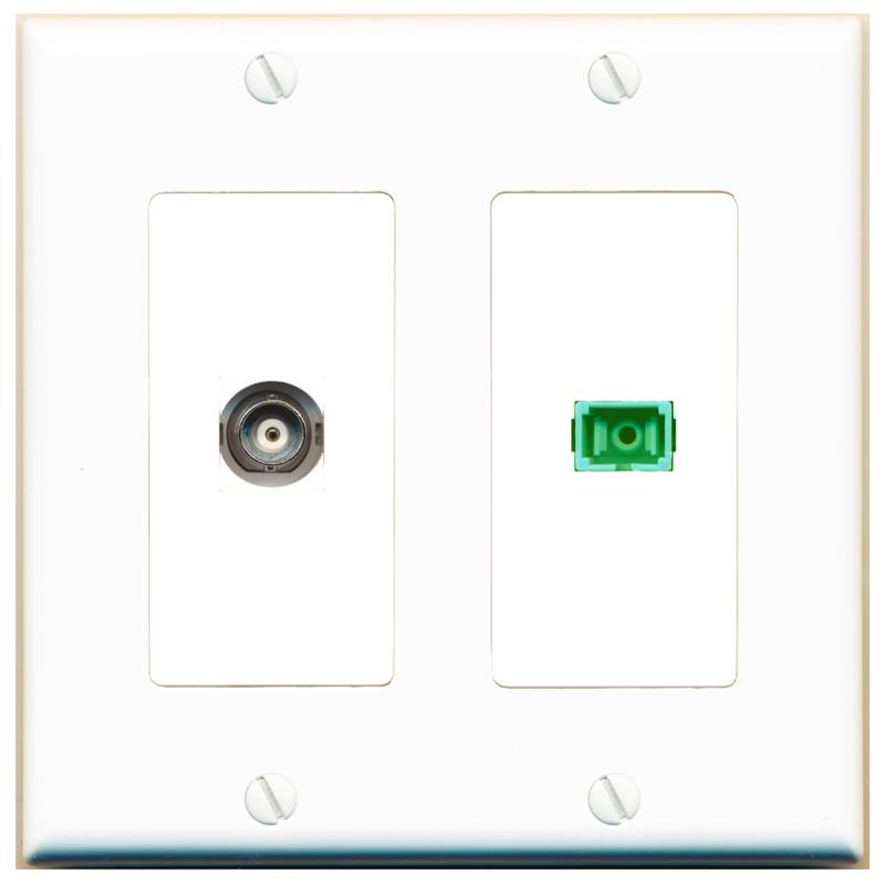 BNC SC-APC-SX Wall Plate [White]