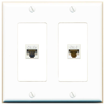 CAT5E CAT6 Wall Plate [White]
