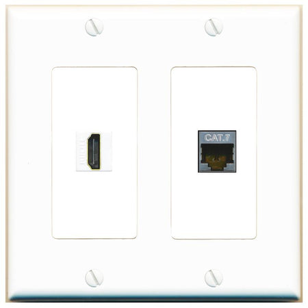 CAT7 HDMI Wall Plate [White]
