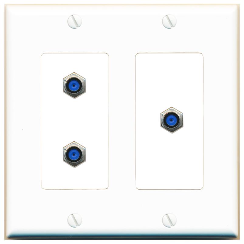 3 F81 Wall Plate [White]