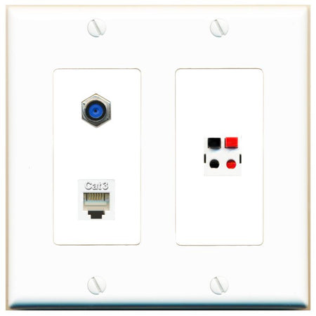 F81 PHONE SPEAKER Wall Plate [White]