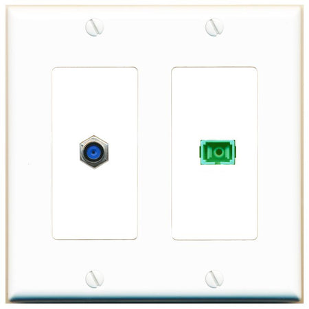 F81 SC-APC-SX Wall Plate [White]
