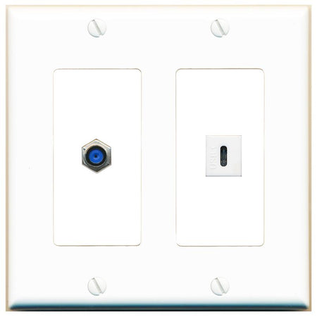 F81 USBC Wall Plate [White]
