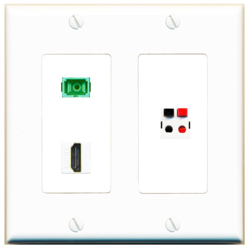 HDMI SC-APC-SX SPEAKER Wall Plate [White]