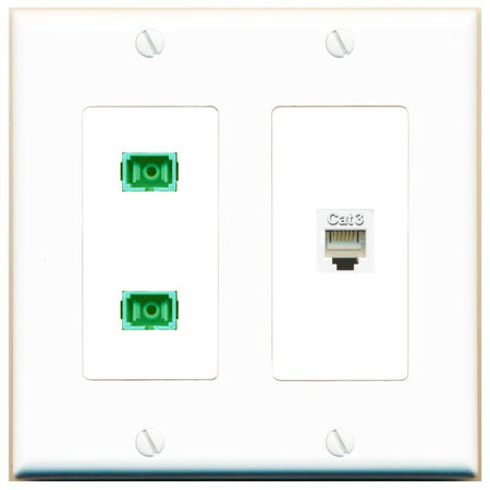PHONE 2 SC-APC-SX Wall Plate [White]