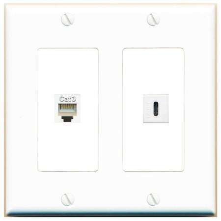 PHONE USBC Wall Plate [White]