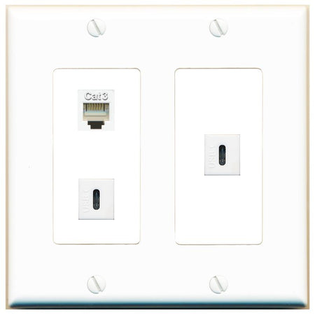 PHONE 2 USBC Wall Plate [White]