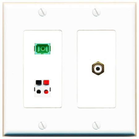 RCA-WHITE SC-APC-SX SPEAKER Wall Plate [White]