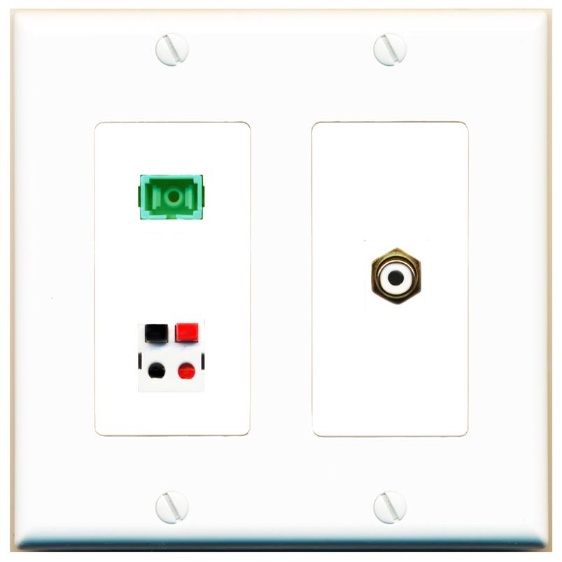 RCA-WHITE SC-APC-SX SPEAKER Wall Plate [White]