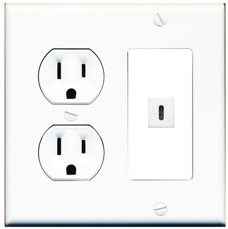 USBC Wall Plate [White]