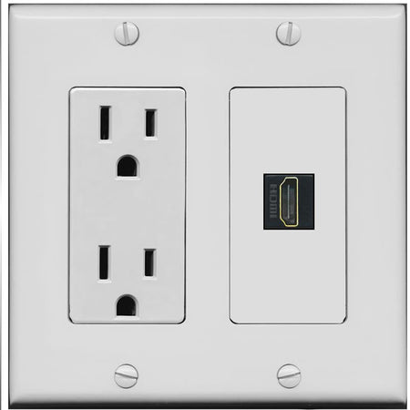 HDMI-BLACK Wall Plate [Gray]