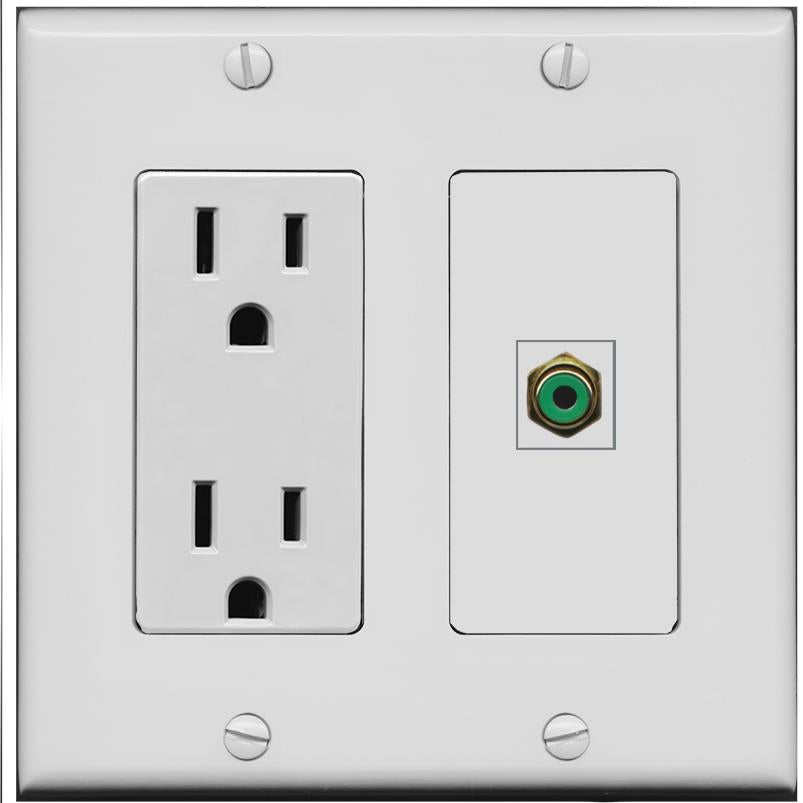 RCA-GREEN Wall Plate [Gray]