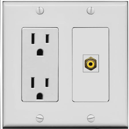 RCA-YELLOW Wall Plate [Gray]