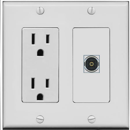 TOSLINK Wall Plate [Gray]