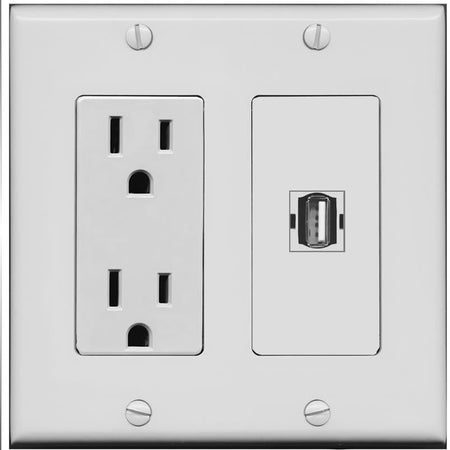 USB2 Wall Plate [Gray]