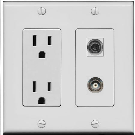 3.5mm BNC Wall Plate [Gray]