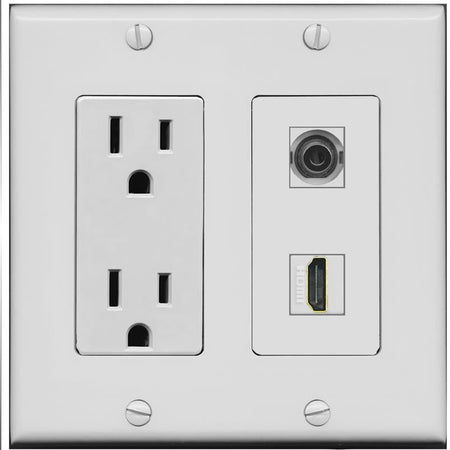 3.5mm HDMI Wall Plate [Gray]