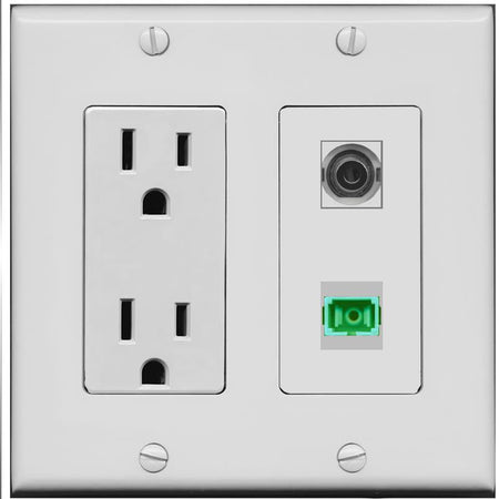 3.5mm SC-APC-SX Wall Plate [Gray]