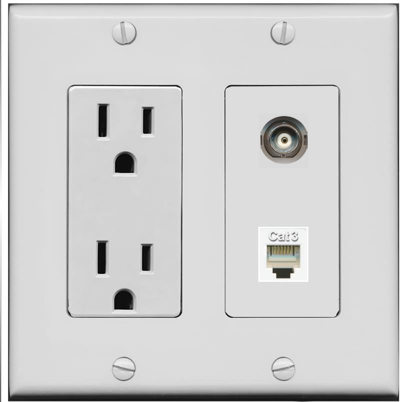 BNC PHONE Wall Plate [Gray]