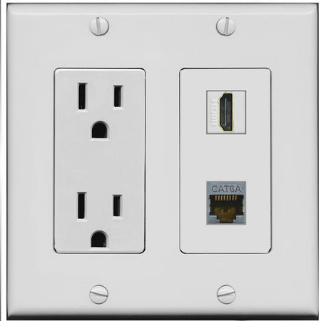 CAT6A HDMI Wall Plate [Gray]