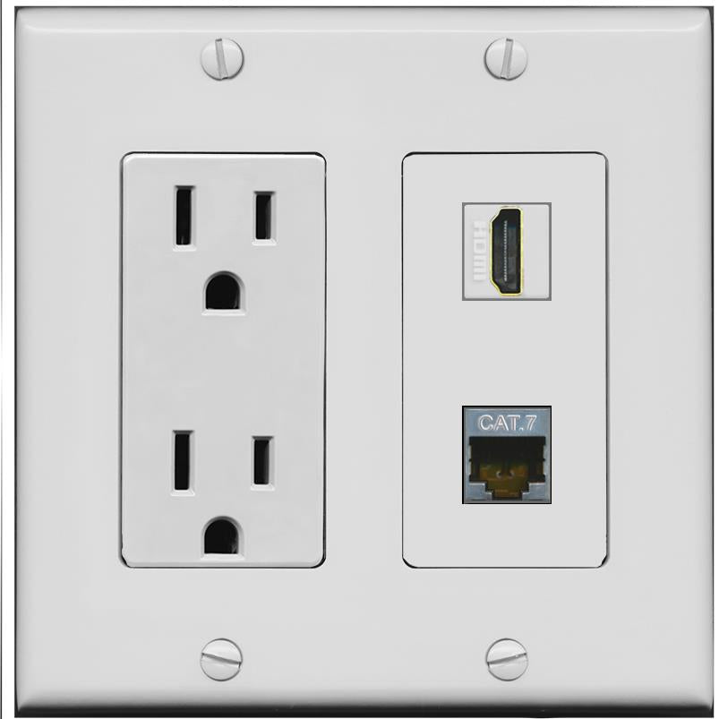 CAT7 HDMI Wall Plate [Gray]