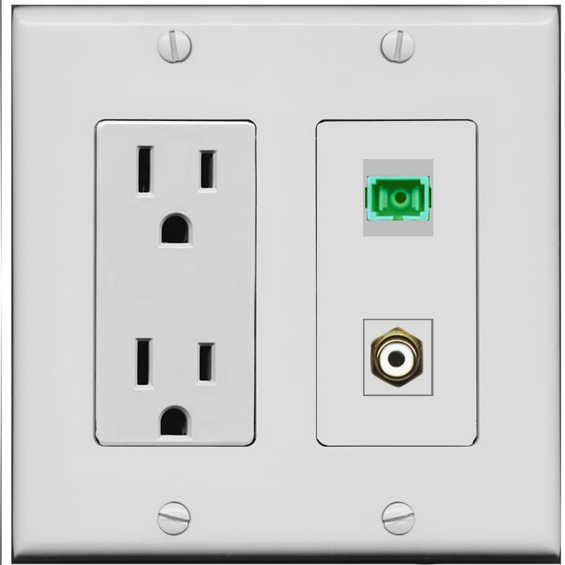 RCA-WHITE SC-APC-SX Wall Plate [Gray]