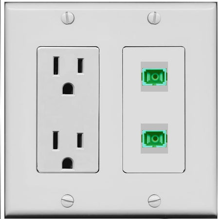 2 SC-APC-SX Wall Plate [Gray]