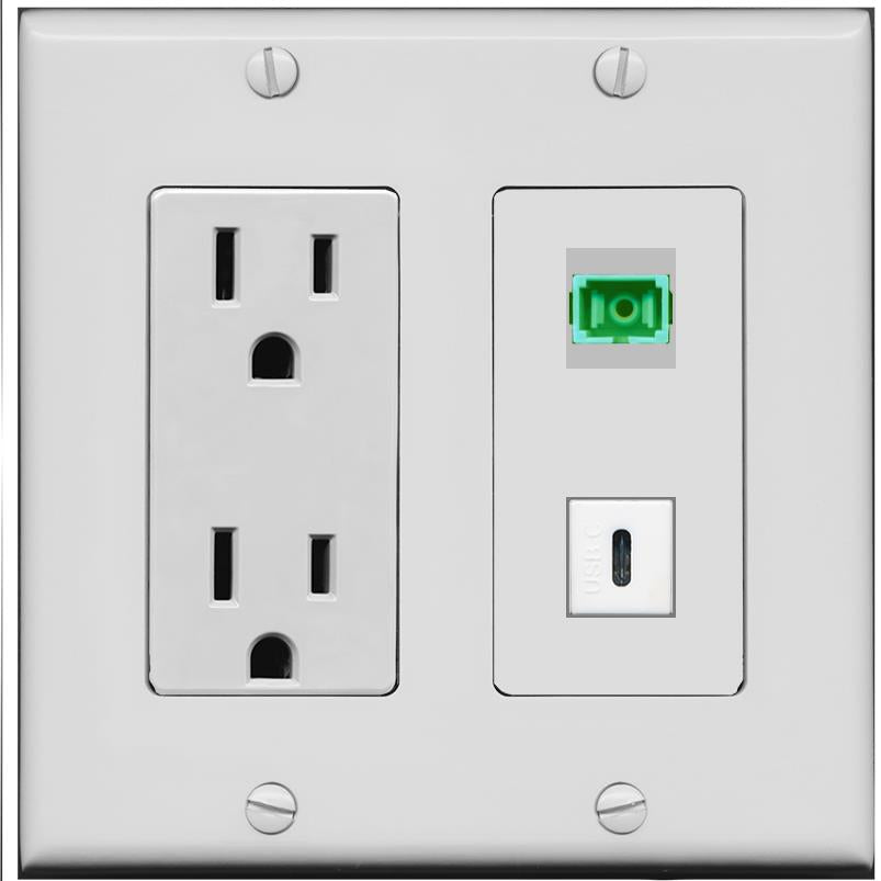 SC-APC-SX USBC Wall Plate [Gray]