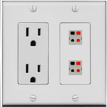 2 SPEAKER Wall Plate [Gray]