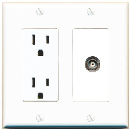 BNC Wall Plate [White]