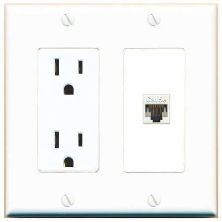 CAT5E Wall Plate [White]