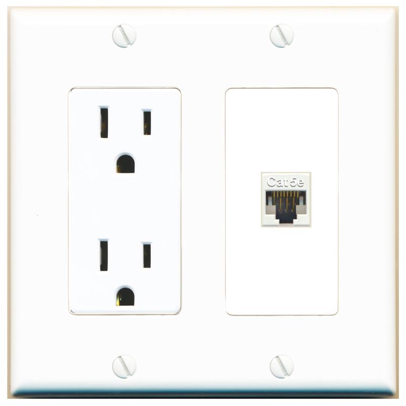 CAT5E Wall Plate [White]