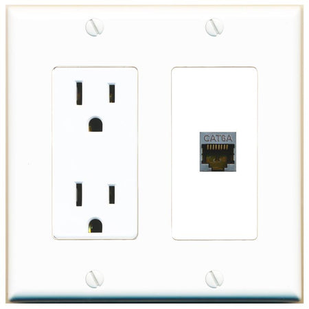 CAT6A Wall Plate [White]