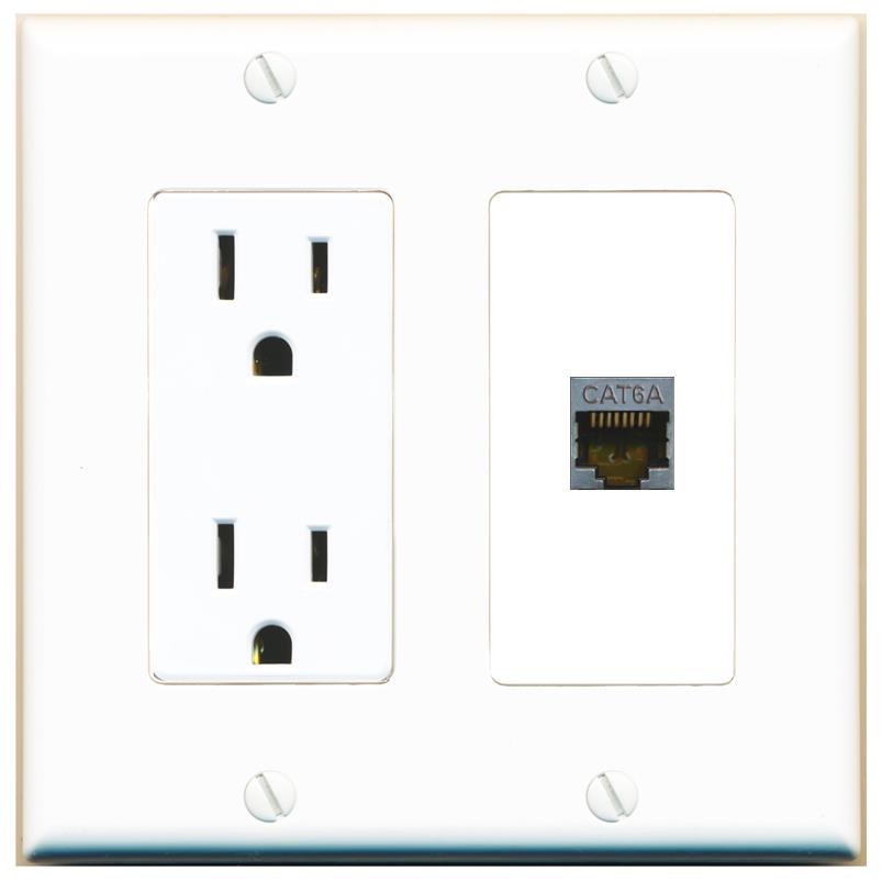 CAT6A Wall Plate [White]