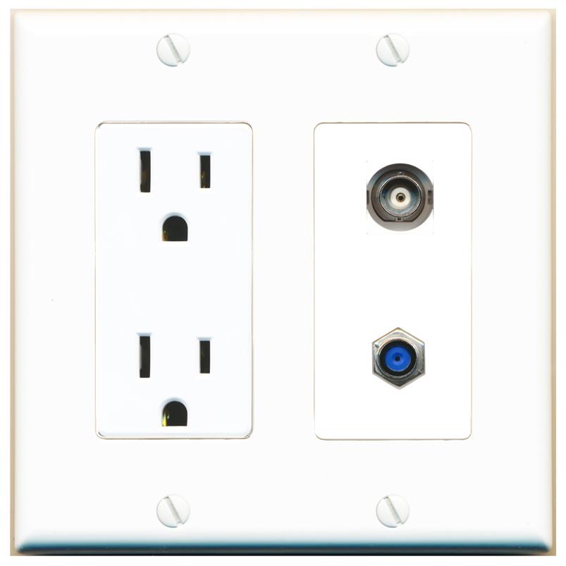BNC F81 Wall Plate [White]