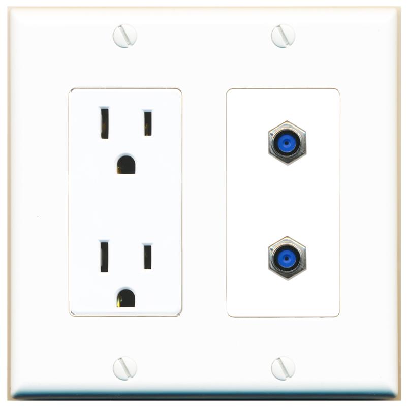 2 F81 Wall Plate [White]