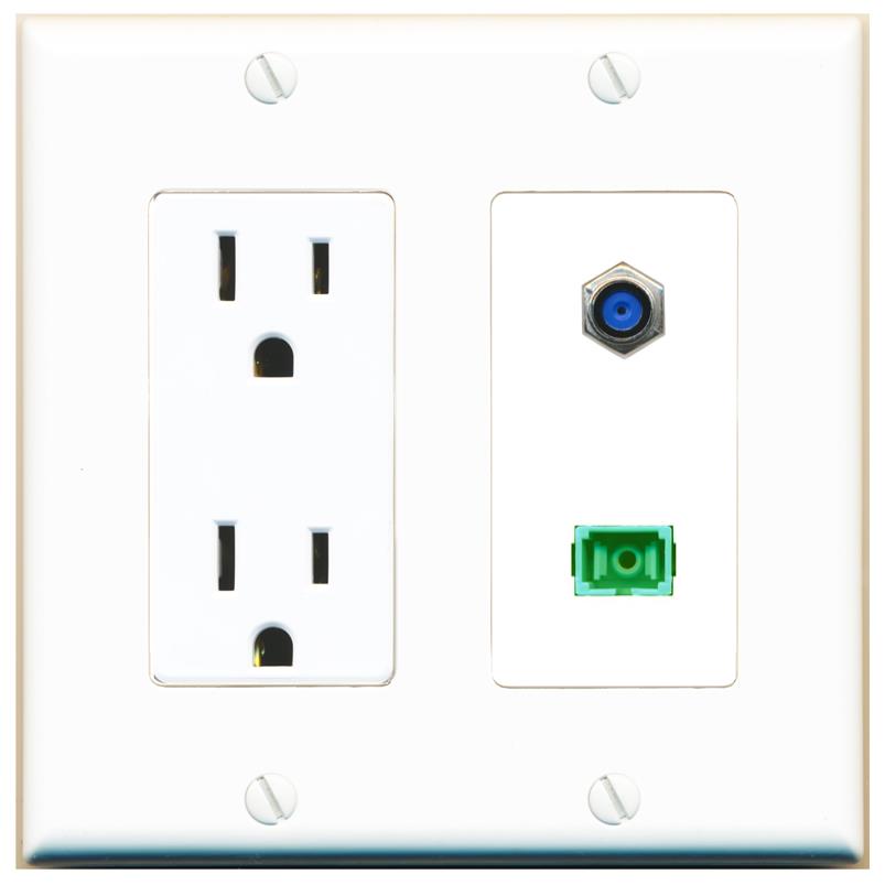 F81 SC-APC-SX Wall Plate [White]