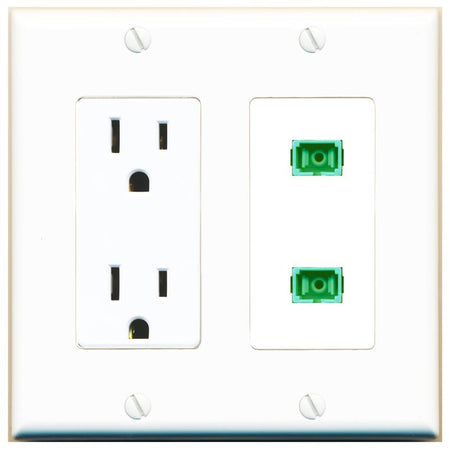 2 SC-APC-SX Wall Plate [White]