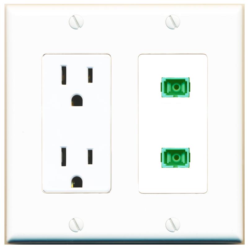 2 SC-APC-SX Wall Plate [White]